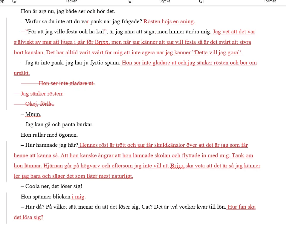 Jag hjälper dig att redigera dina noveller