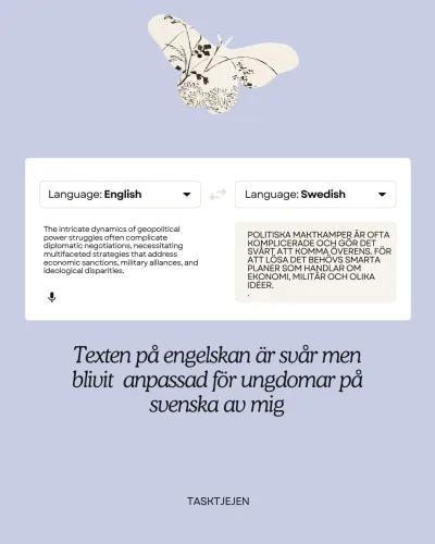 Jag erbjuder noggranna översättningstjänster mellan svenska och engelska.