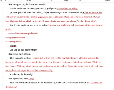 Jag hjälper dig att redigera dina romaner