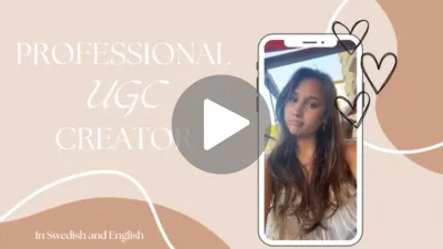 Jag kommer att göra professionella UGC videor på engelska